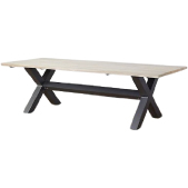 Nautica Cross leg Table black teak